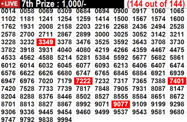 Kerala Lottery Results: Full List of winning Numbers For Pooja Bumper BR-100 | PHOTOS