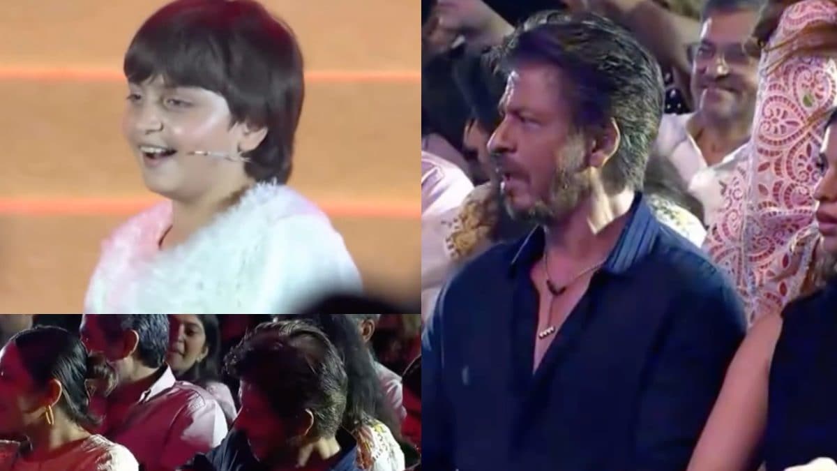 Shah Rukh Khan Records AbRam’s Performance, Dances With Kids At Ambani School Annual Day | Watch