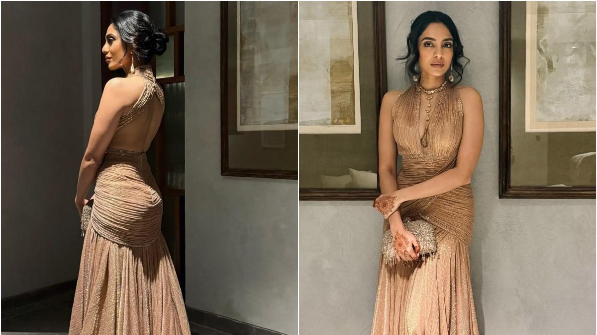 Sobhita Dhulipala Oozes Oomph In Gold Gown At Post-Wedding Cocktail Party  With Naga Chaitanya | PICS - News18