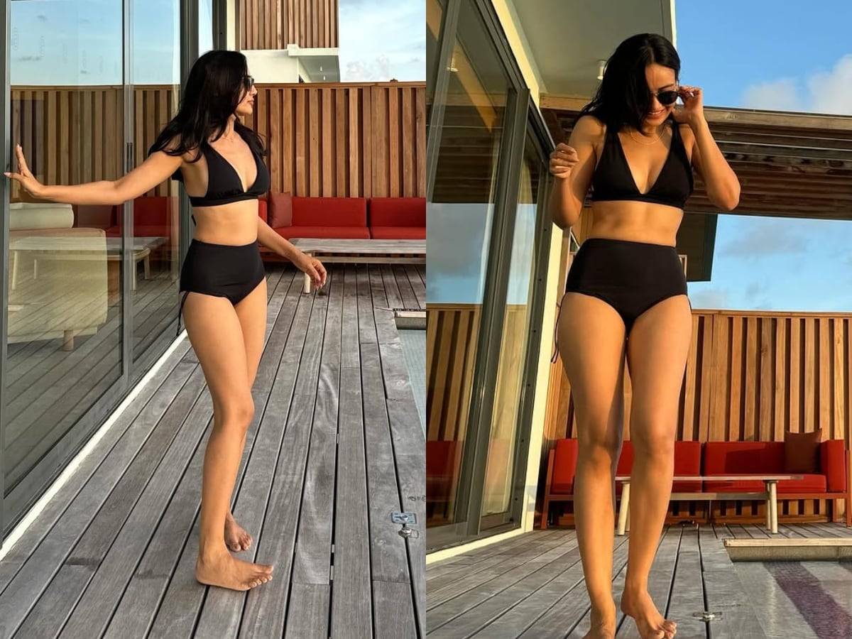 Surbhi Jyoti’s Black Swimsuit Look Will Make Your Heart Skip A Beat | Photos Surbhi Jyoti’s Black Swimsuit Look Will Make Your Heart Skip A Beat | Photos