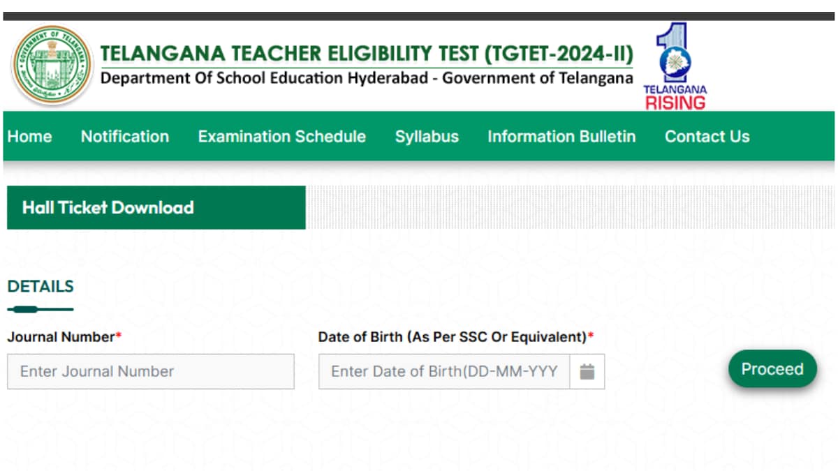 TS TET 2024 Admit Card Released At Direct Link