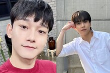 EXO’s Chen, Xiumin, GOT7’s BamBam And B.I Greet Fans With Namaste At Mumbai Airport