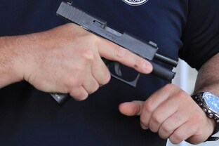 The arrest warrant described the weapon as a 'semi-automatic pistol with what appears to be a 3D-printed loaded receiver with a metal slide and silencer'. (Representational Photo: AP File) US gun policy, shooting