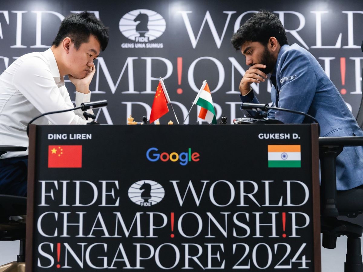 D Gukesh Vs Ding Liren Highlights, World Chess Championship 2024 Game