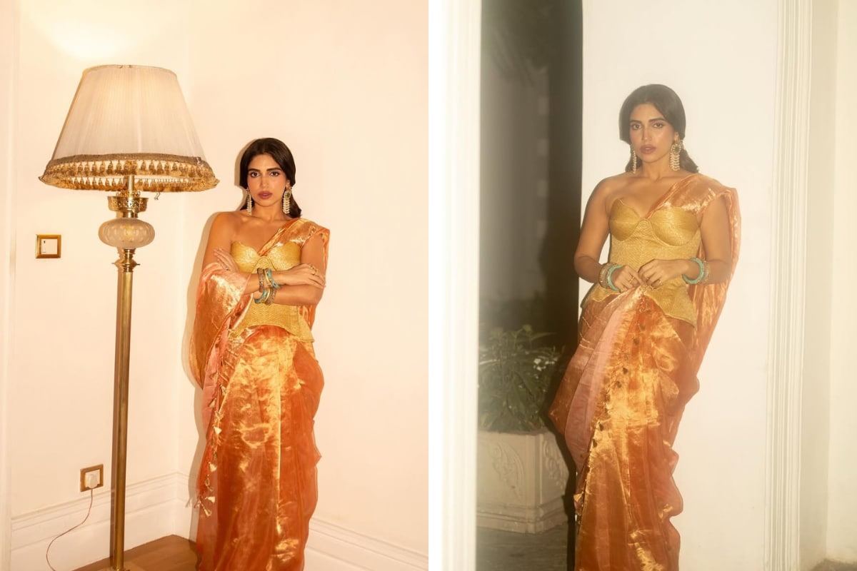 Bhumi Pednekar Gives Her Mother’s Vintage Saree a Modern Twist