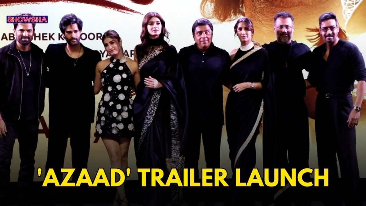 Ajay Devgn, Aaman Devgan, Rasha Thadani, Diana Penty Attend 'Azaad' Trailer Launch