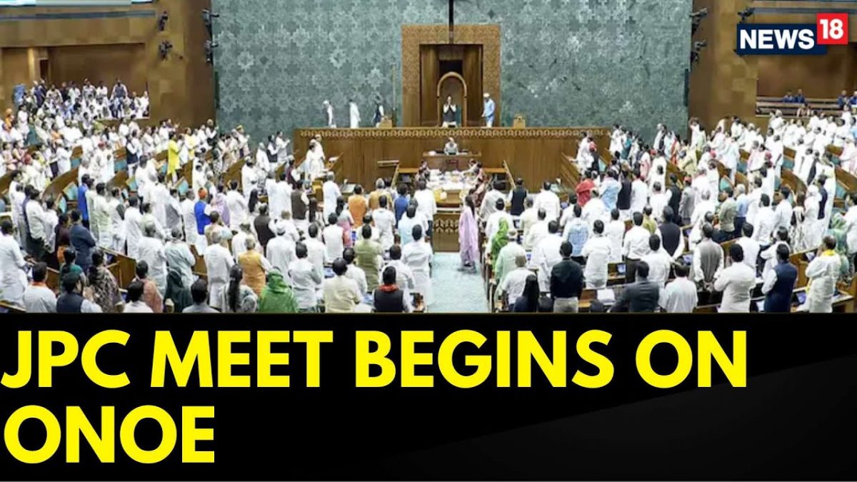 JPC Meet Begins On One Nation One Election Chaired By BJP MP PP Chaudhary | News18 JPC Meet Begins On One Nation One Election Chaired By BJP MP PP Chaudhary | News18