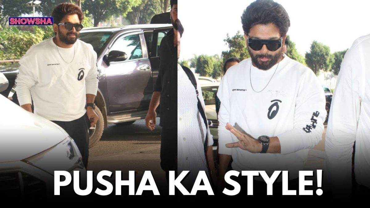 Allu Arjun Exudes Mega Star Power As He Gets Papped At The Mumbai Airport | WATCH