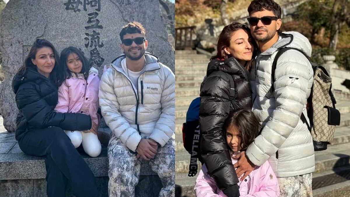 Soha Ali Khan Seeks Blessings At Buddhist Temple With Husband Kunal Kemmu and Daughter Inaaya