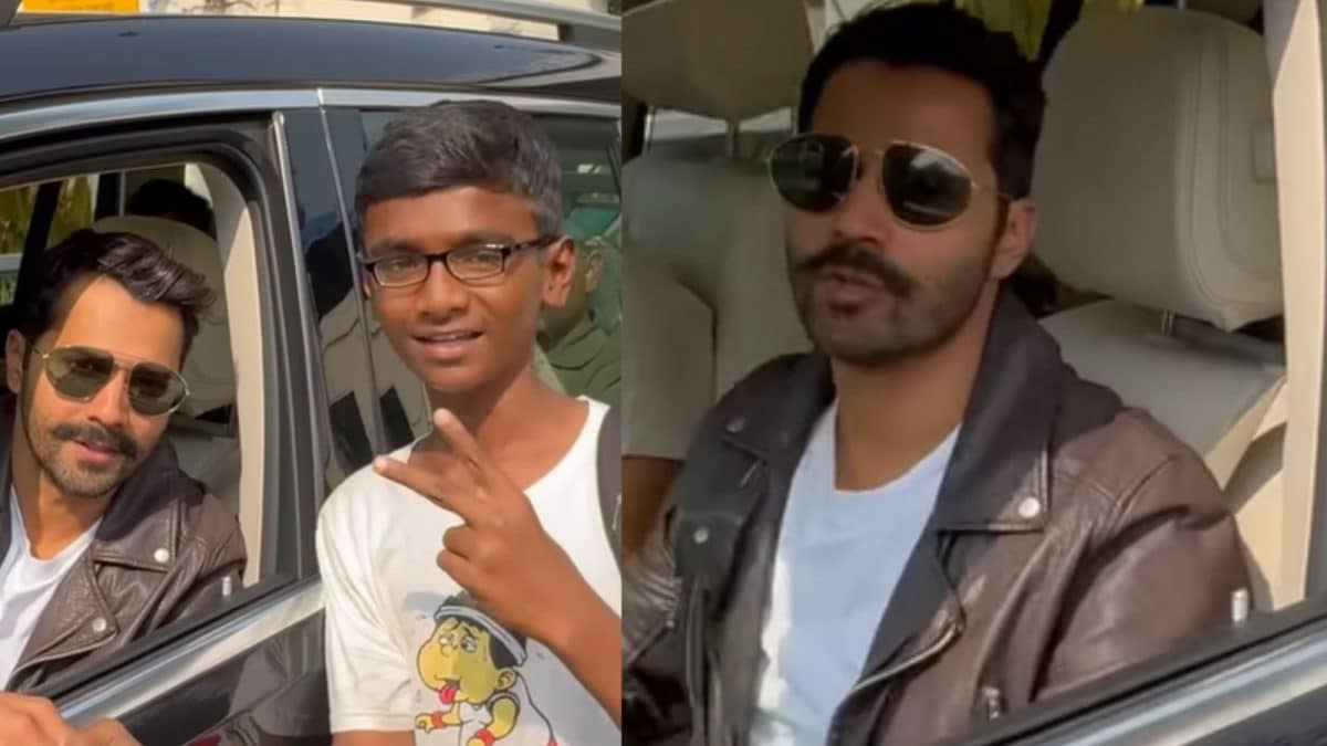 Watch: Varun Dhawan Stops His Car To Interact With Fans, Clicks Selfie Watch: Varun Dhawan Stops His Car To Interact With Fans, Clicks Selfie