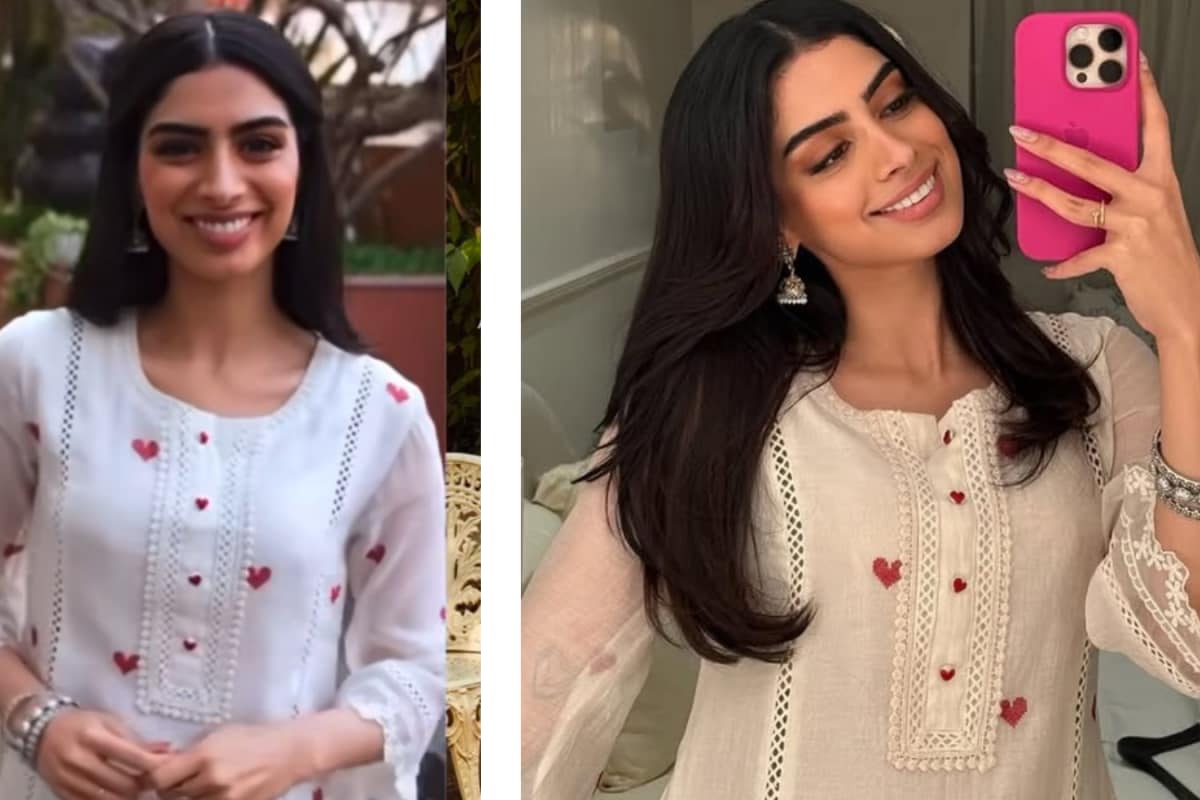 Khushi Kapoor in an Elegant Chanderi Kurta for Loveyapa Promotions—Here’s How to Get the Look!