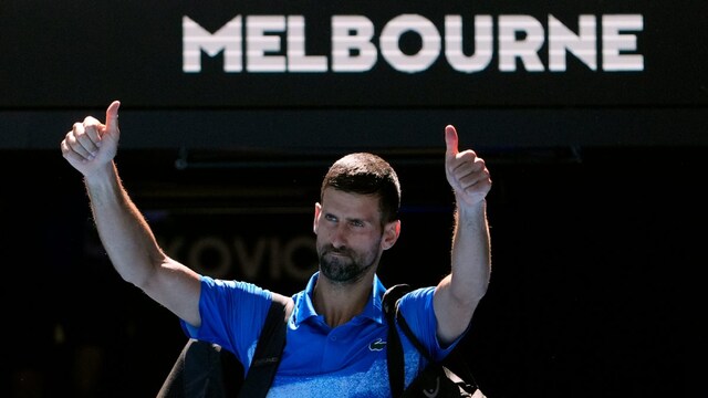Novak Djokovic retired hurt at the 2025 Australian Open semi-final (AP)