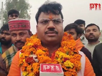 The BJP has fielded Chandrabhan Paswan, a candidate from the Pasi community from Milkipur. (X@PTI_News) 