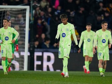 The draw leaves the third-place Catalans five points behind leaders Atletico Madrid. (Image: AP)