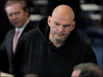 Democratic Senator John Fetterman at the 60th presidential inauguration. (Reuters)