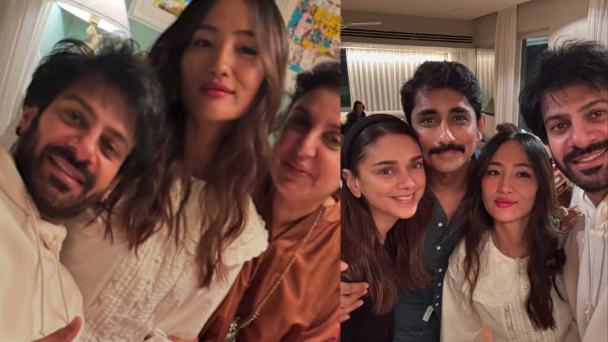 Karan Veer Mehra Had This Much Fun With Aditi Rao Hydari, Siddharth At ...