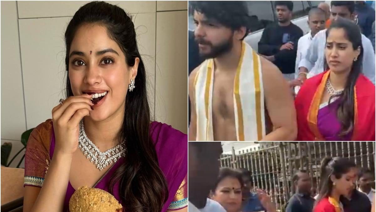 Janhvi Kapoor Seeks Blessings At Tirupati Temple With Rumoured BF Shikhar Pahariya And His Mother | Video