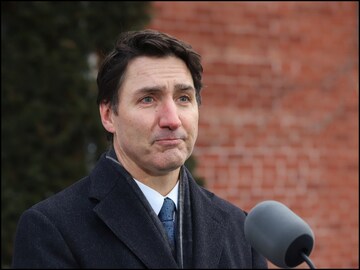 Canadian PM Justin Trudeau announced his resignation on Monday. (Reuters)