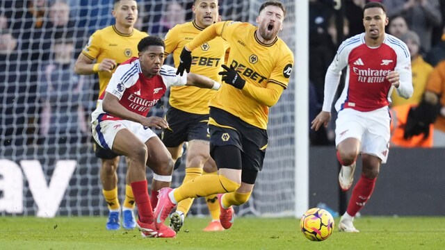 The offence took place deep inside Arsenal's own half. (Image: AP)