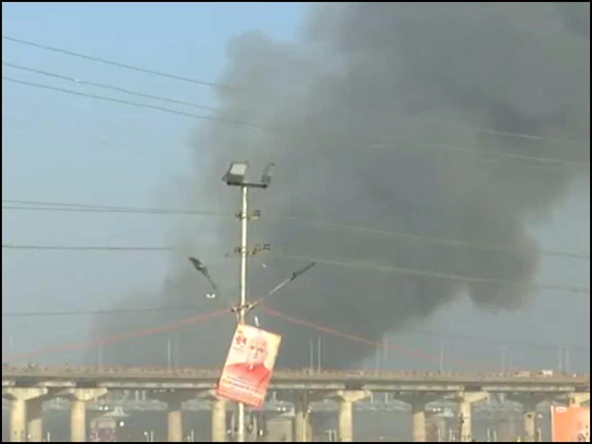 Fire Breaks Out at Maha Kumbh Mela in Prayagraj