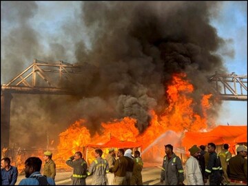 Massive Fire Breaks Out At Maha Kumbh In Prayagraj, PM Modi Dials CM