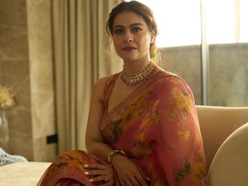 Kajol's Pink Floral Saree Is Just Perfect For Morning Weddings