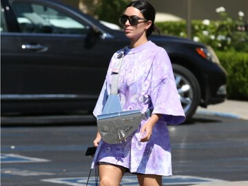 Kim Kardashian was once spotted with her Dior Saddle bag. 