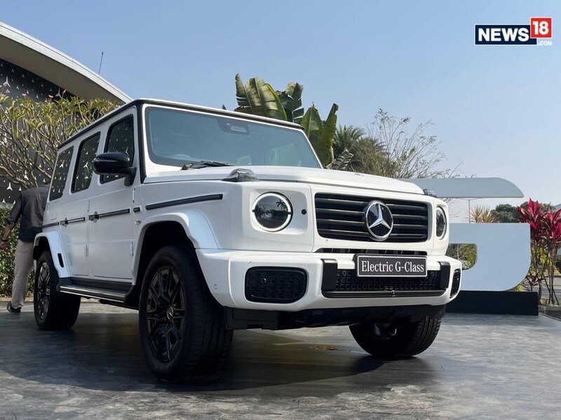 Mercedes-Benz G 580. (Photo: Shahrukh Shah/ News18) Mercedes-Benz G 580.