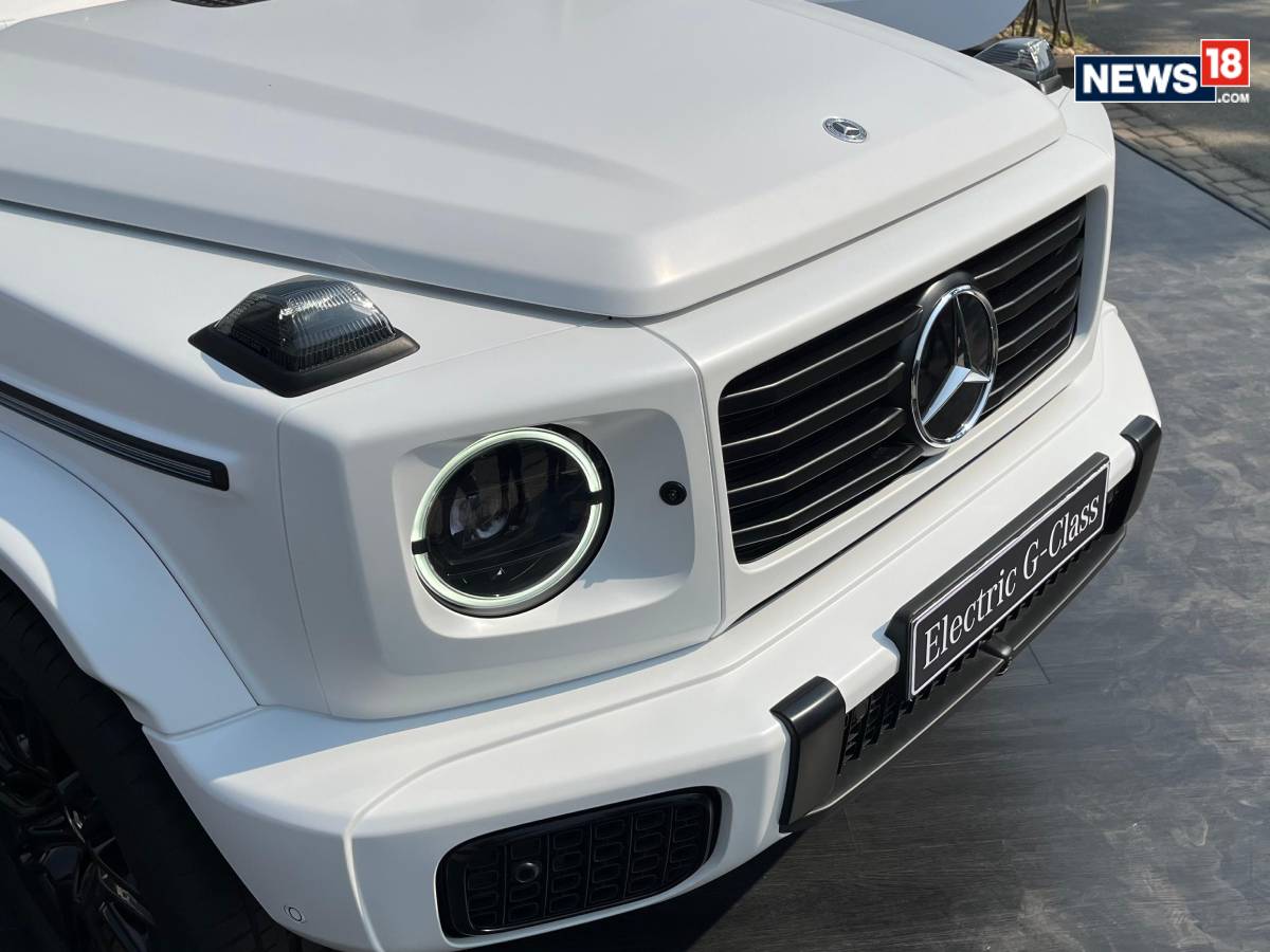 Mercedes Benz G 580 Electric. (Photo: Shahrukh Shah/ News18) Mercedes Benz G 580 Electric. (Photo: Shahrukh Shah/ News18)