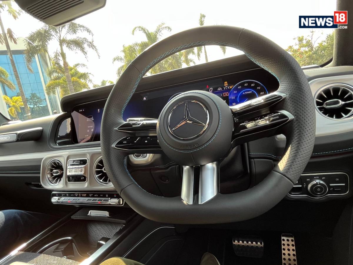 Mercedes Benz G 580 Electric. (Photo: Shahrukh Shah/ News18) Mercedes Benz G 580 Electric. (Photo: Shahrukh Shah/ News18)