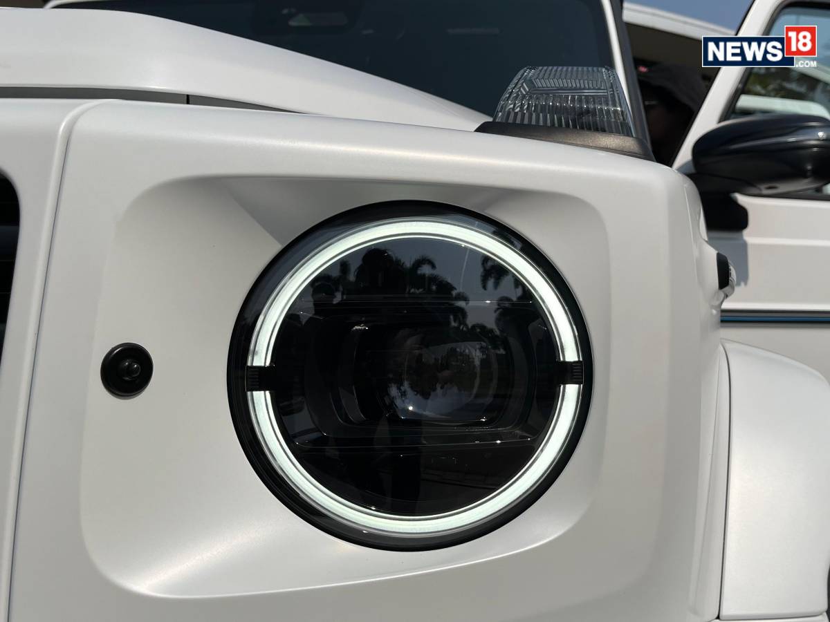 Mercedes Benz G 580 Electric. (Photo: Shahrukh Shah/ News18) Mercedes Benz G 580 Electric. (Photo: Shahrukh Shah/ News18)