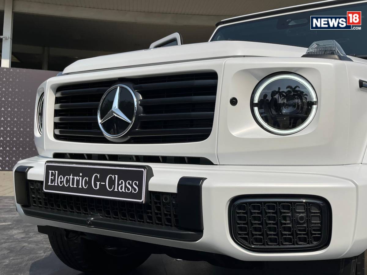 Mercedes Benz G 580 Electric. (Photo: Shahrukh Shah/ News18) Mercedes Benz G 580 Electric. (Photo: Shahrukh Shah/ News18)
