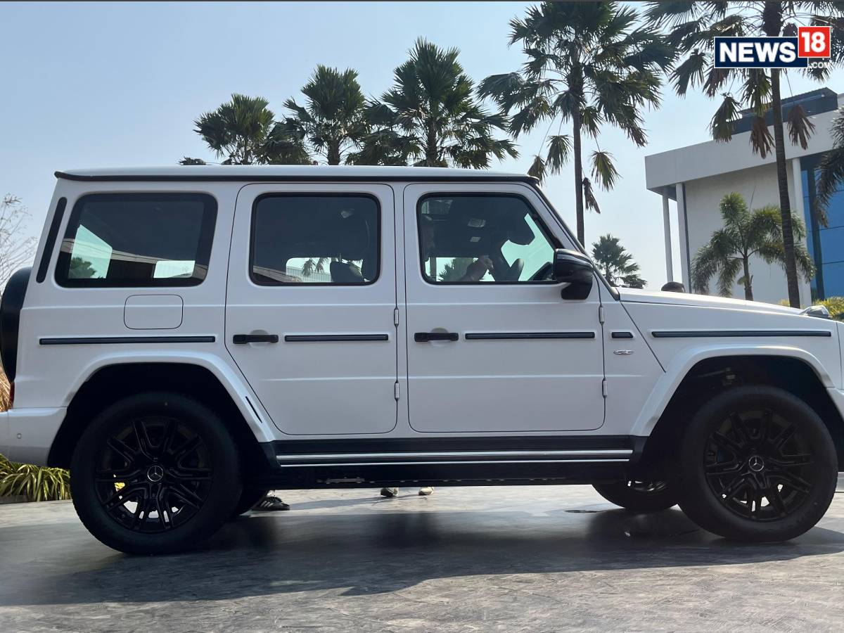 Mercedes Benz G 580 Electric. (Photo: Shahrukh Shah/ News18) Mercedes Benz G 580 Electric. (Photo: Shahrukh Shah/ News18)