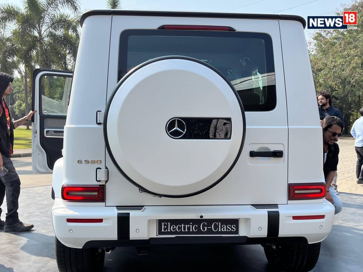 Mercedes Benz G 580 Electric. (Photo: Shahrukh Shah/ News18) Mercedes Benz G 580 Electric. (Photo: Shahrukh Shah/ News18)