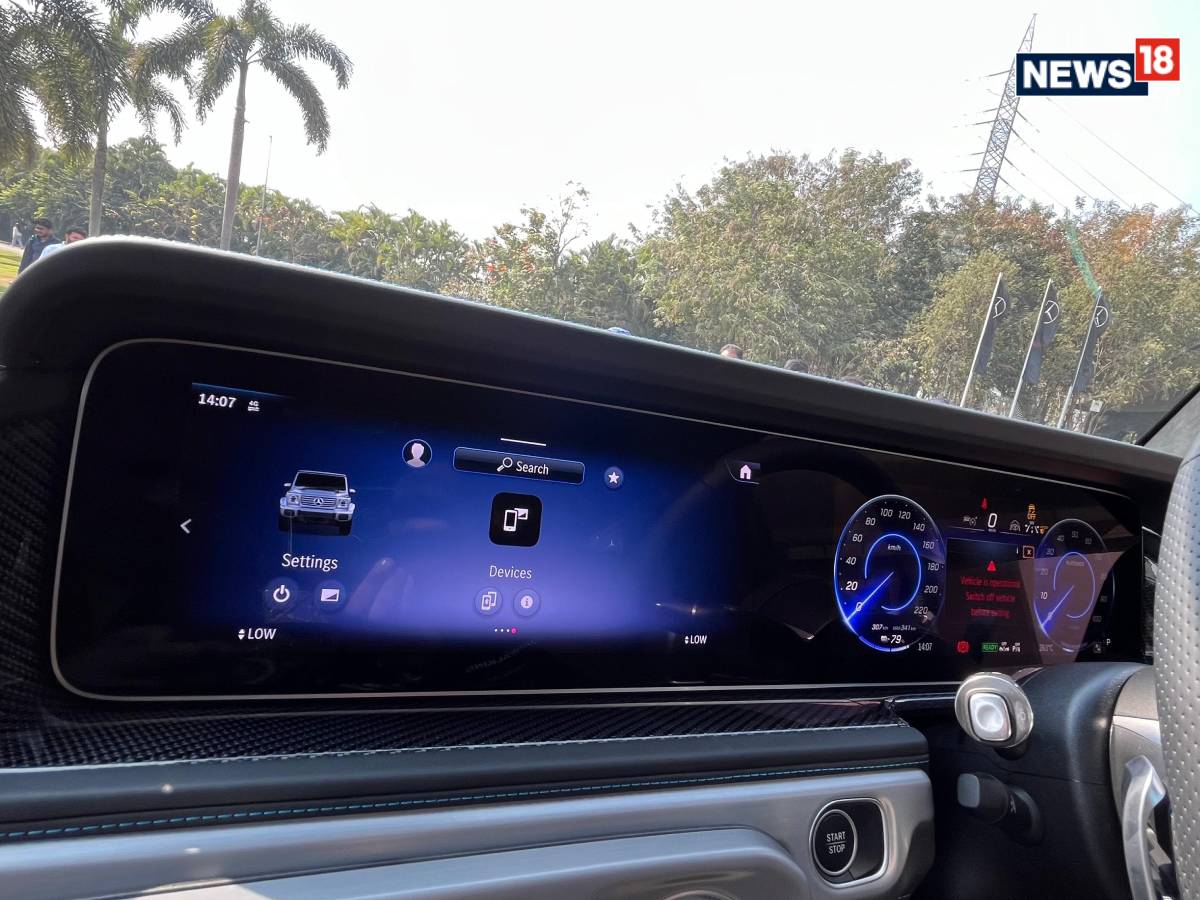 Mercedes Benz G 580 Electric. (Photo: Shahrukh Shah/ News18) Mercedes Benz G 580 Electric. (Photo: Shahrukh Shah/ News18)