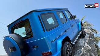 Mercedes Benz G 580 Electric. (Photo: Shahrukh Shah/ News18)