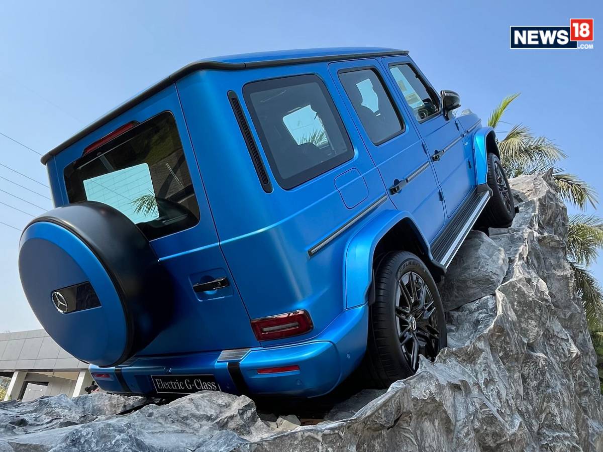 Mercedes Benz G 580 Electric. (Photo: Shahrukh Shah/ News18)