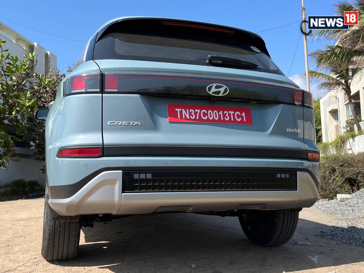 Hyundai Creta Electric. (Photo: Shahrukh Shah/ News18) Hyundai Creta Electric. (Photo: Shahrukh Shah/ News18)