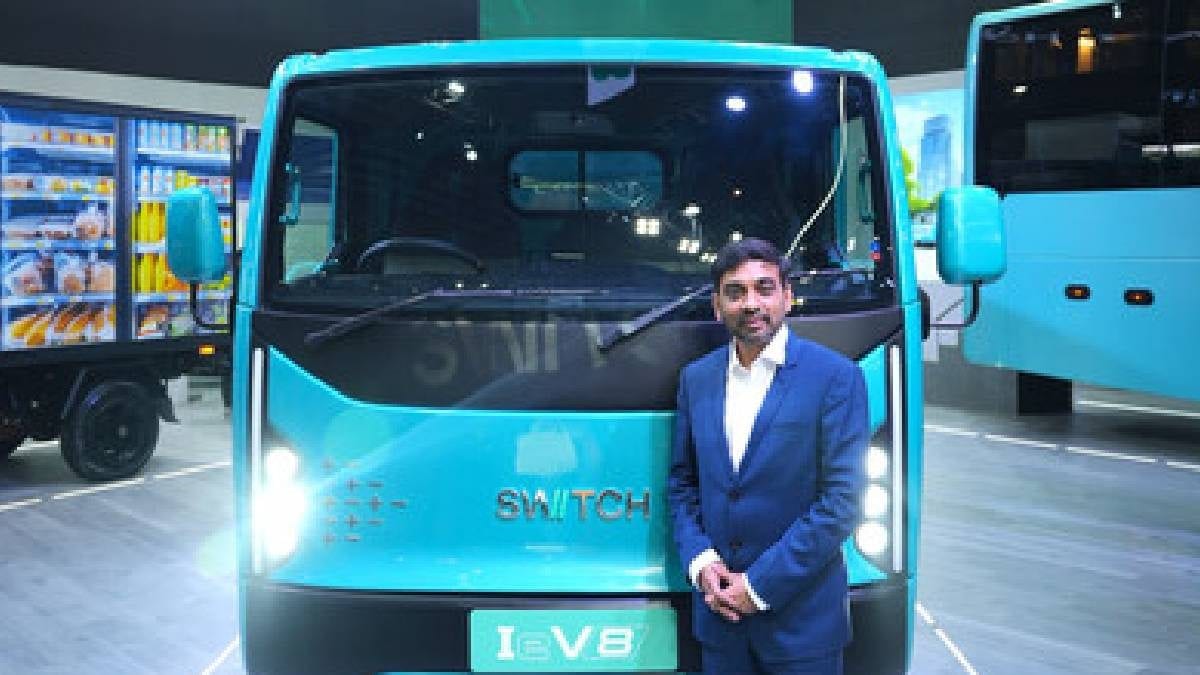 Auto Expo 2025: SWITCH Mobility Unveiled Its Electric Light Commercial Vehicle – IeV8, Full Details Inside