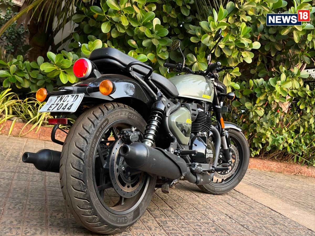Royal Enfield Shotgun 650. (Shot on Infinix Zero 40/ Shahrukh Shah/ News18)
