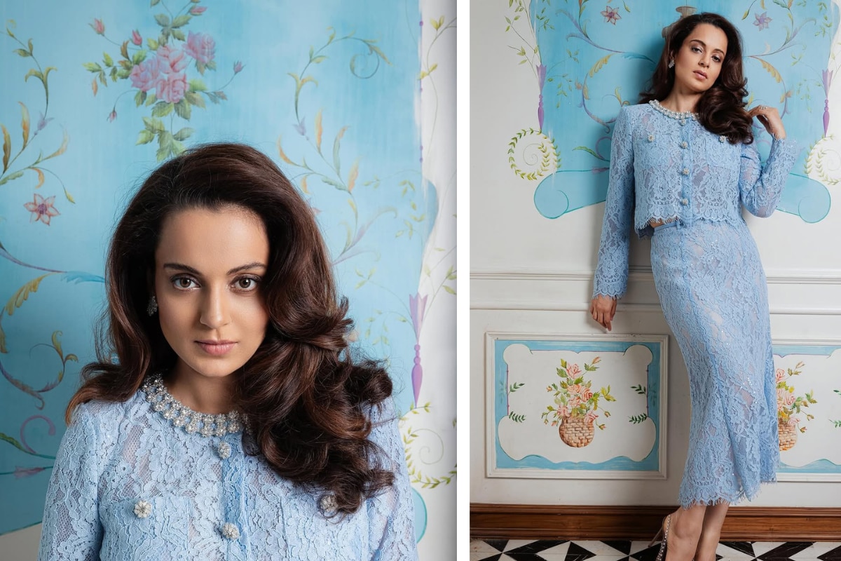 Kangana Turns Heads in Baby Blue: A Lesson in Elegant Winter Styling