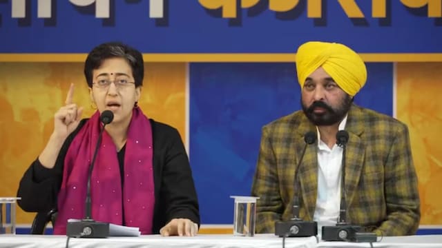 Delhi Chief Minister Atishi and Punjab CM Bhagwant Mann | Image/X