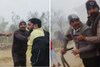 Disturbing Video Shows UP School Principal Attacking Teacher And Her Husband