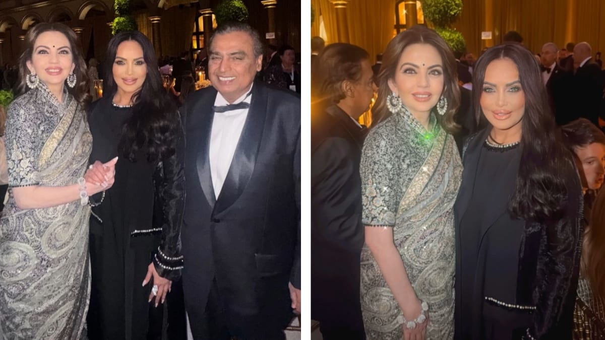 Nita Ambani's Elegant Saree at Trump's Pre-Inaugural Event