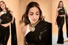 Malaika Arora Redefines Ethnic Glam In Black Latex Saree; See Pics