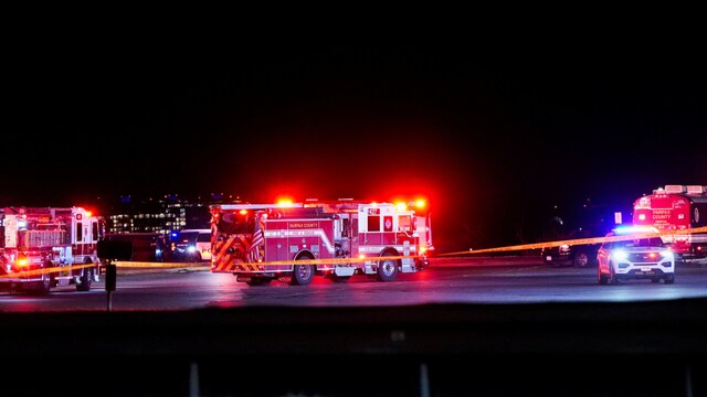 The plane, a Bombardier CRJ700 regional jet, was due to land at the airport outside of Washington, DC, Wednesday evening when it collided midair with the US Army helicopter as it approached the runway. (Reuters)