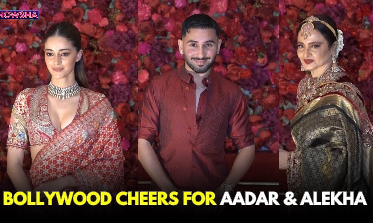 Ananya Panday, Orry, Rekha & Many MORE Serve Fashion Goals At Aadar & Alekha's Wedding I WATCH