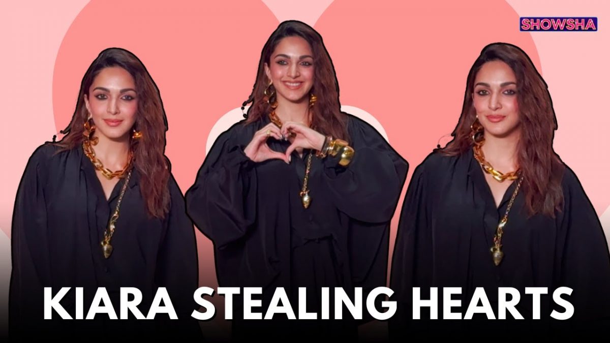 Kiara Advani Stuns In A Black Dress Paired With Oversized Gold Jewellery | WATCH - News18