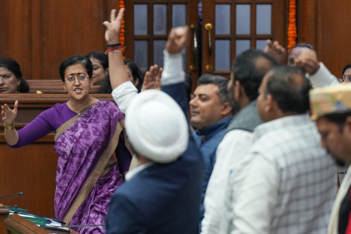 12 AAP MLAs, Including Atishi, Suspended For Raising Slogans During L-G's Address In Delhi Assembly