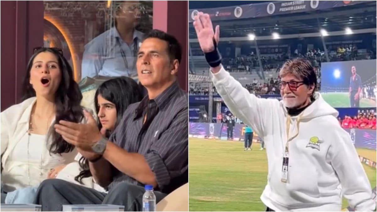 Amitabh Bachchan Attends ISPL 2025 Final, Akshay Kumar Cheers For His Team With Daughter Nitara | Watch